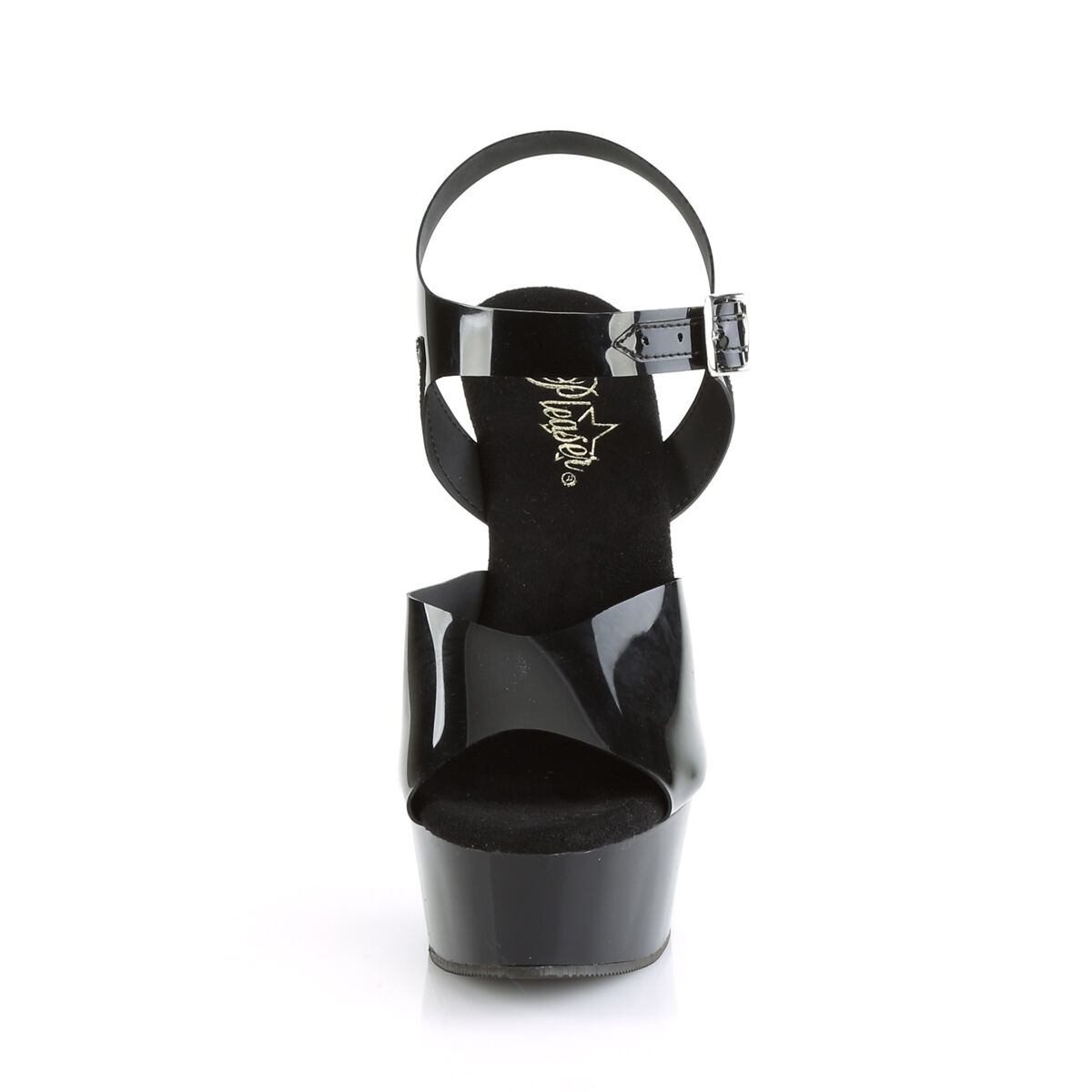 Pleaser DELIGHT-608N Damen Sandale Schwarz  EU 35