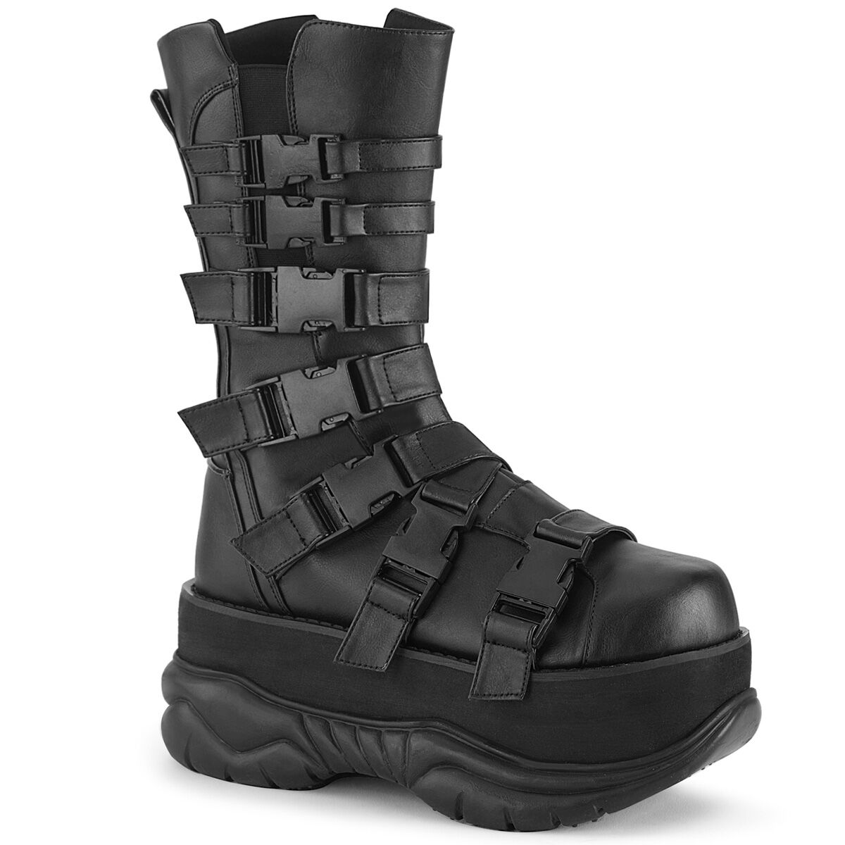 DemoniaCult NEPTUNE-210 Unisex Stiefel Schwarz  EU 36