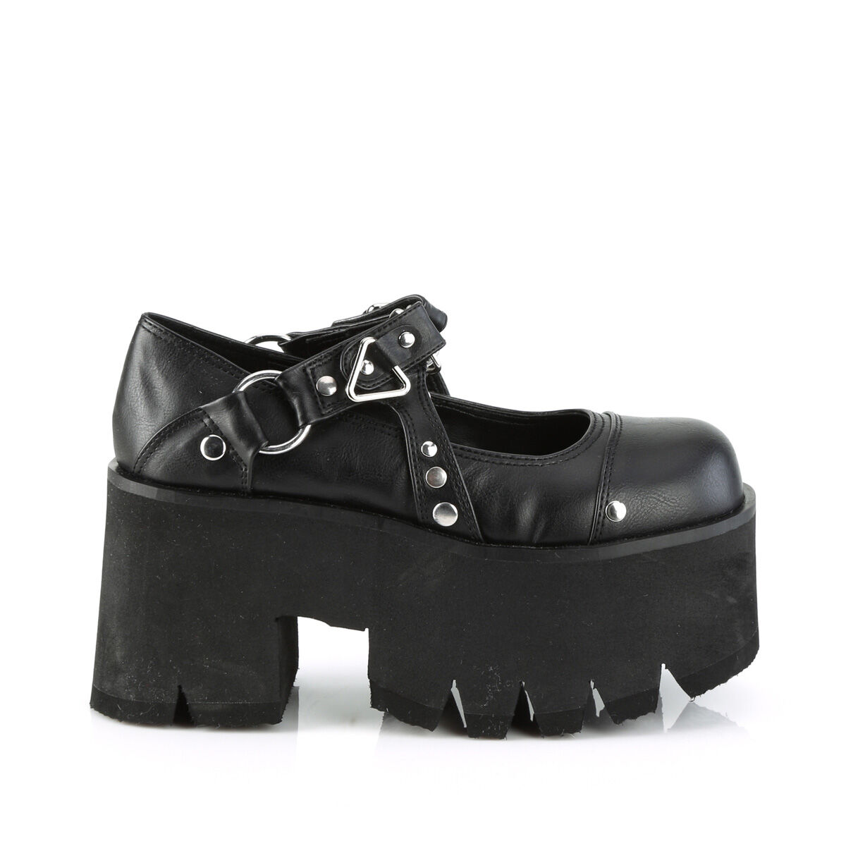 DemoniaCult ASHES-33 Damen Sandale Schwarz  EU 37