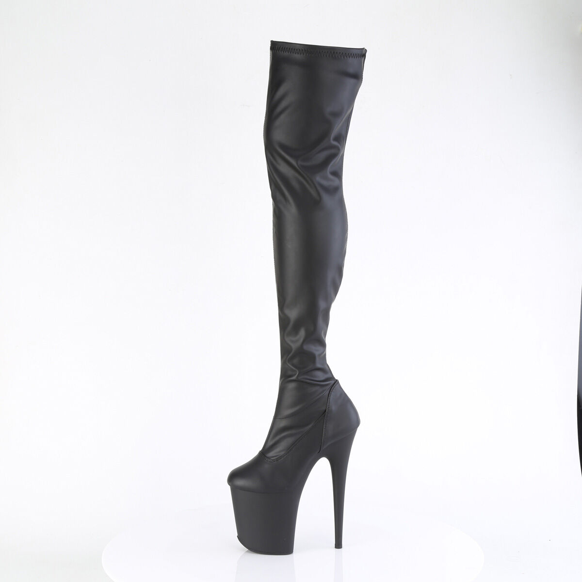 Pleaser FLAMINGO-3000 Damen Stiefel Schwarz Matt EU 38