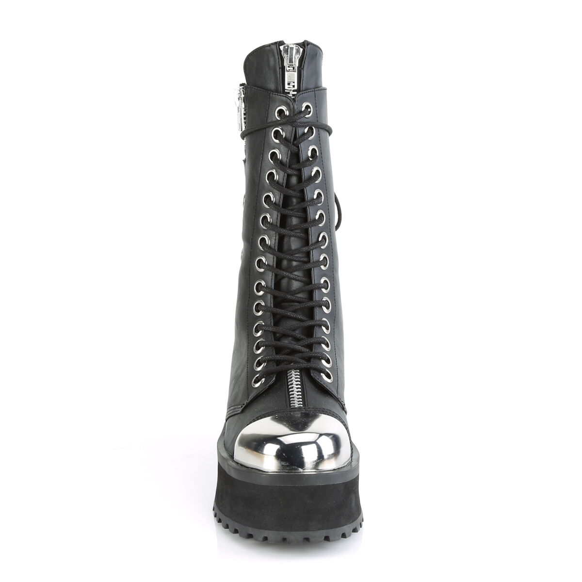 DemoniaCult GRAVEDIGGER-14 Unisex Stiefel Schwarz  EU 38