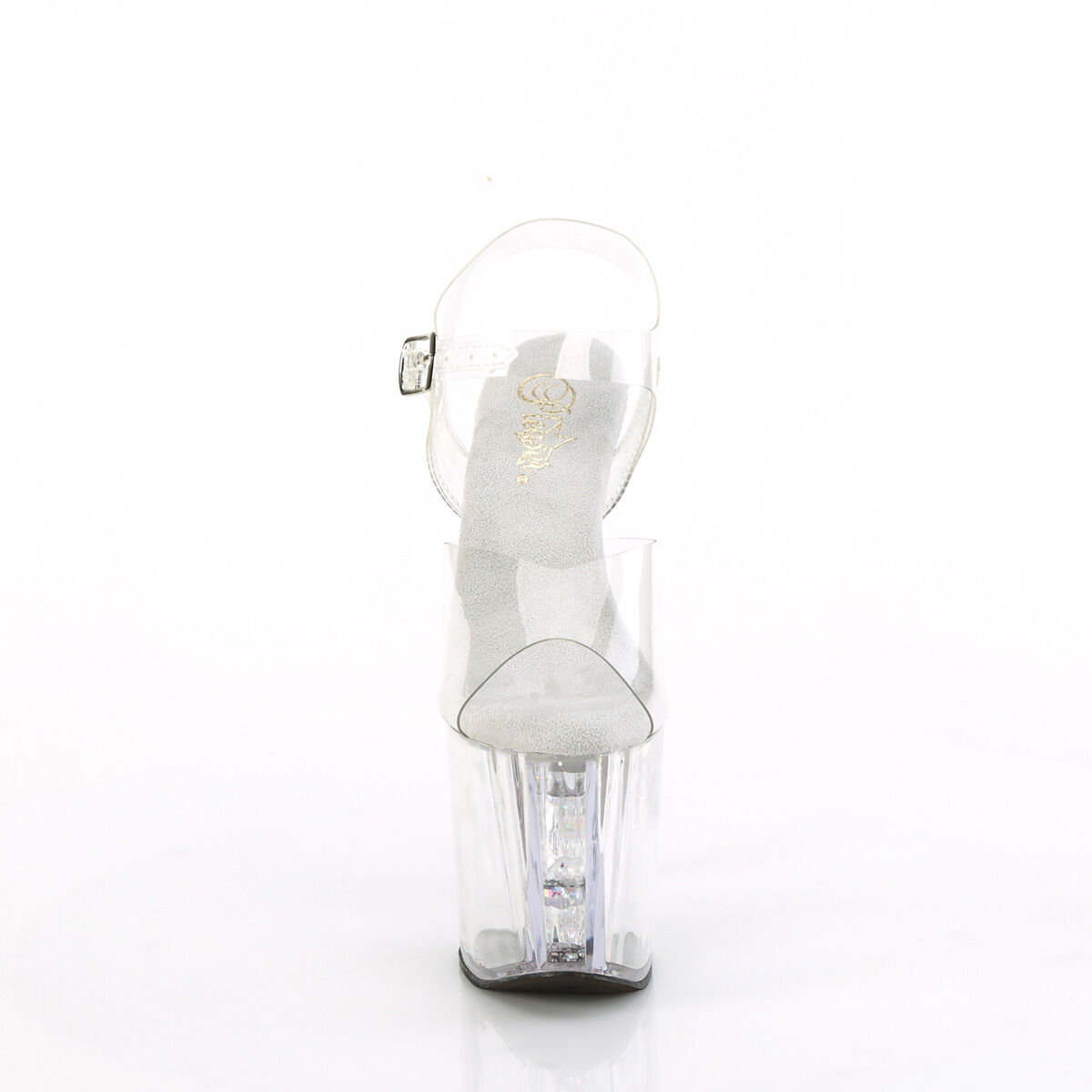 Pleaser ENCHANT-708AQUA-02 Damen Sandale Transparent  EU 40