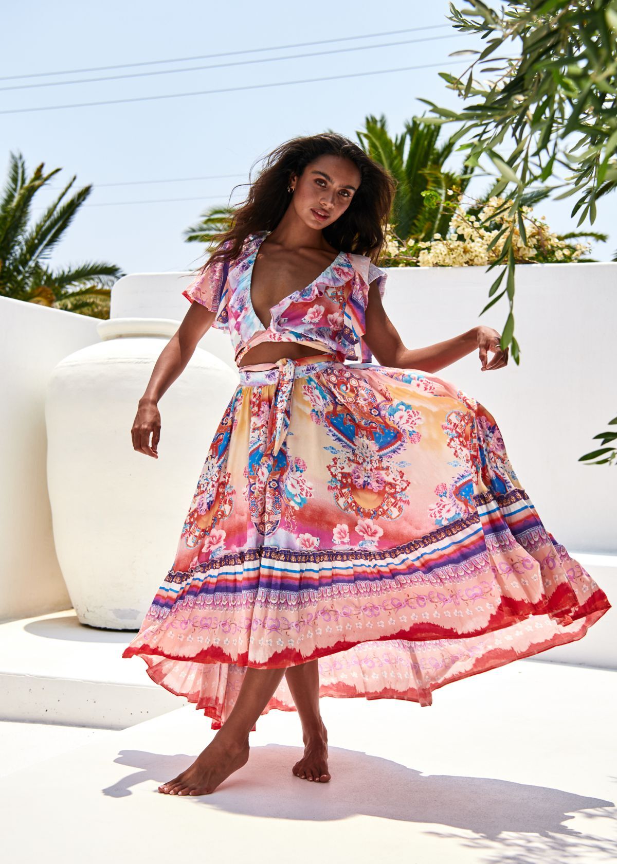 JAASE Rosa Lunar Coco Maxikleid für stilvolle Sommerlooks kaufen -  L, Strandmode, Kleidung, Person, Strandmode, Kleidung, Person, Strandmode, Kleidung, Person, Strandmode, Kleidung, Person, Strandmode, Kleidung, Person