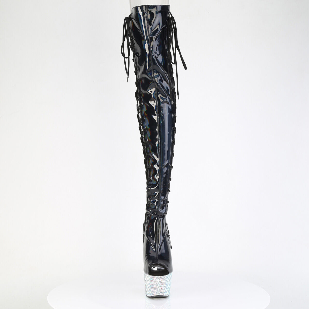 Pleaser BEJEWELED-3052HG-7 Damen Stiefel Schwarz  EU 35