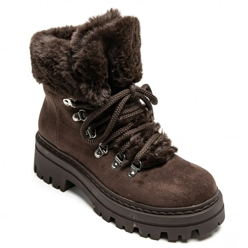 PeachyBoots Flauschige Winterstiefel Kaffee 41