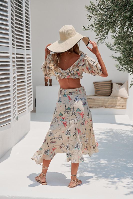 JAASE Je t'aime Zola Oberteil Elfenbein - Elegantes Print Top für Damen -  M, Strandmode, Erwachsene, Weiblich, Person, Frau, Strandmode, Erwachsene, Weiblich, Person, Frau, Strandmode, Erwachsene, Weiblich, Person, Frau, Strandmode, Erwachsene, Weiblich,