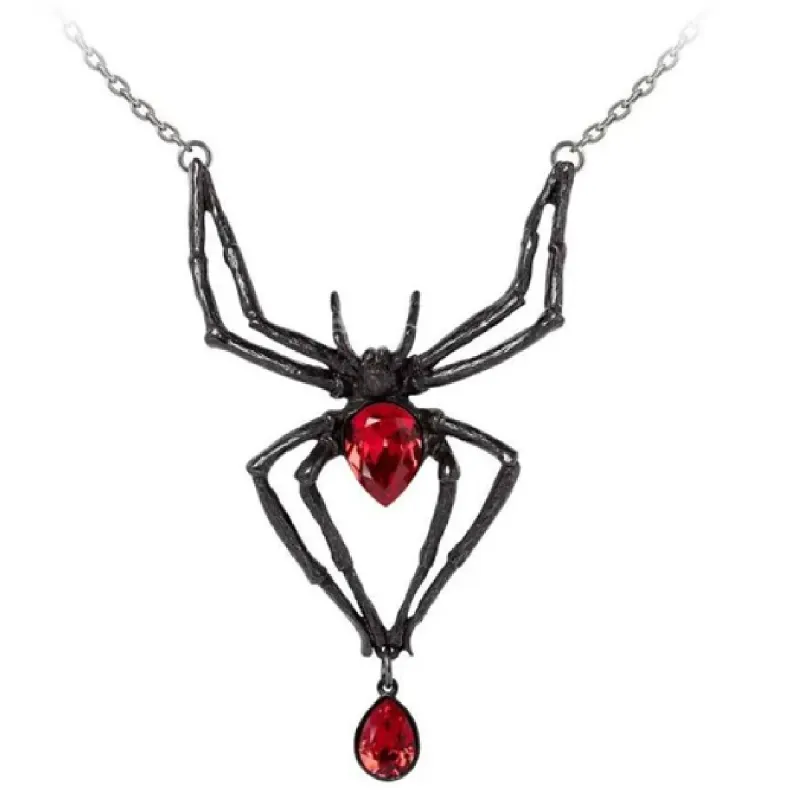 ALCHEMIE & HADES Black Widow Gotic Plateau Stiefelette Rot 43