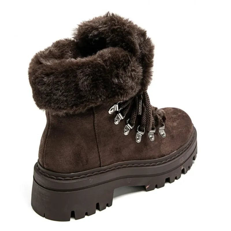 PeachyBoots Flauschige Winterstiefel Kaffee 41