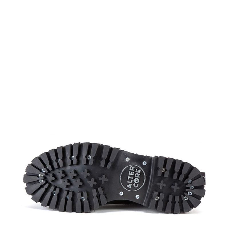 ALTERCORE 551 skórzane – Zielone glany 10-dziurkowe ze stalowym noskiem i efektem Rub-Off , Stiefelsohle, Gummisohle, Laufsohle, Stiefel, Gummi, Stiefelette, Gummisohle, Schwarz, Sohle, Stiefel, Stiefelsohle, Gummisohle, Kratzerfeste Sohle, Chunky-Sohle, 