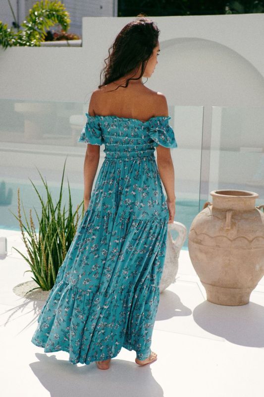 JAASE Ocean Eyes Claudette Maxi Kleid Blau – Elegantes Sommerkleid für Damen -  XS, Kleid, Abendkleid, Formelle Kleidung, Person, Frau, Kleid, Abendkleid, Formelle Kleidung, Person, Frau, Kleid, Abendkleid, Formelle Kleidung, Person, Frau, Kleid, Abendkle