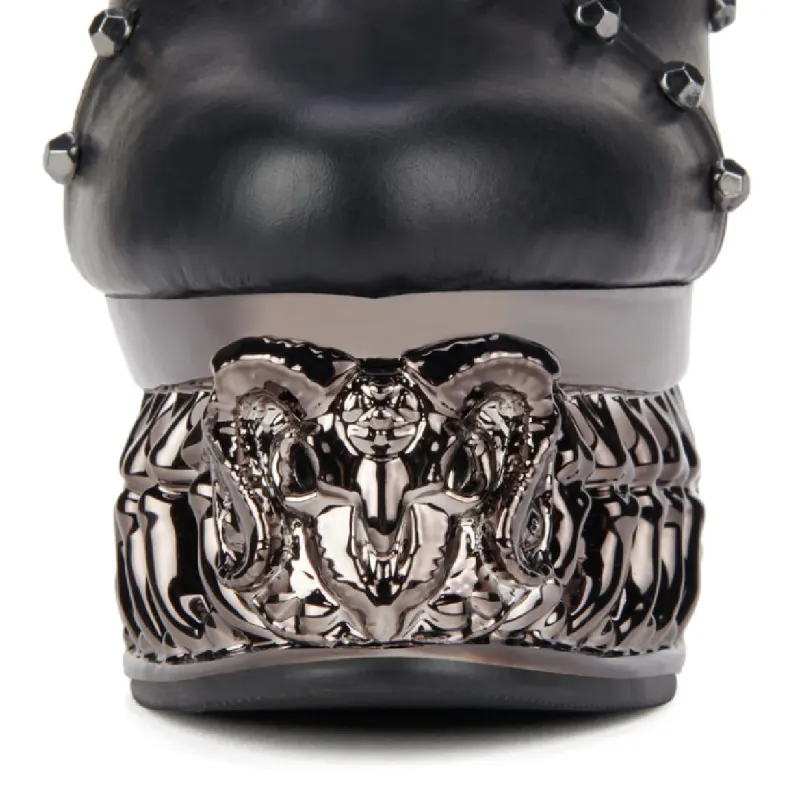 ALCHEMIE & HADES Black Widow Gotic Plateau Stiefelette Rot 43