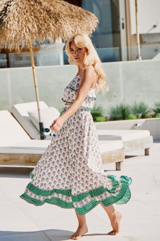 JAASE Masto Vela Maxi Rock Weiß - Eleganter Sommerrock für Damen -  L, Strandmode, Kleidung, Person, Kleid, Strandmode, Kleidung, Person, Kleid, Strandmode, Kleidung, Person, Kleid, Strandmode, Kleidung, Person, Kleid, Strandmode, Kleidung, Person, Kleid