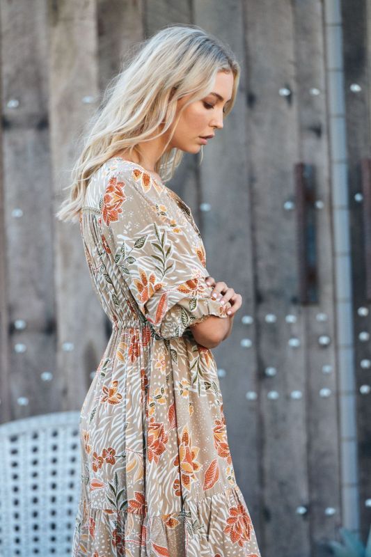 JAASE Fallon Olly Midikleid Orange – Trendiges Kleid für Damen -  XS, Blond, Person, Kleid, Erwachsener, Frau, Blond, Person, Kleid, Erwachsener, Frau, Blond, Person, Kleid, Erwachsener, Frau, Blond, Person, Kleid, Erwachsener, Frau, Blond, Person, Kleid,
