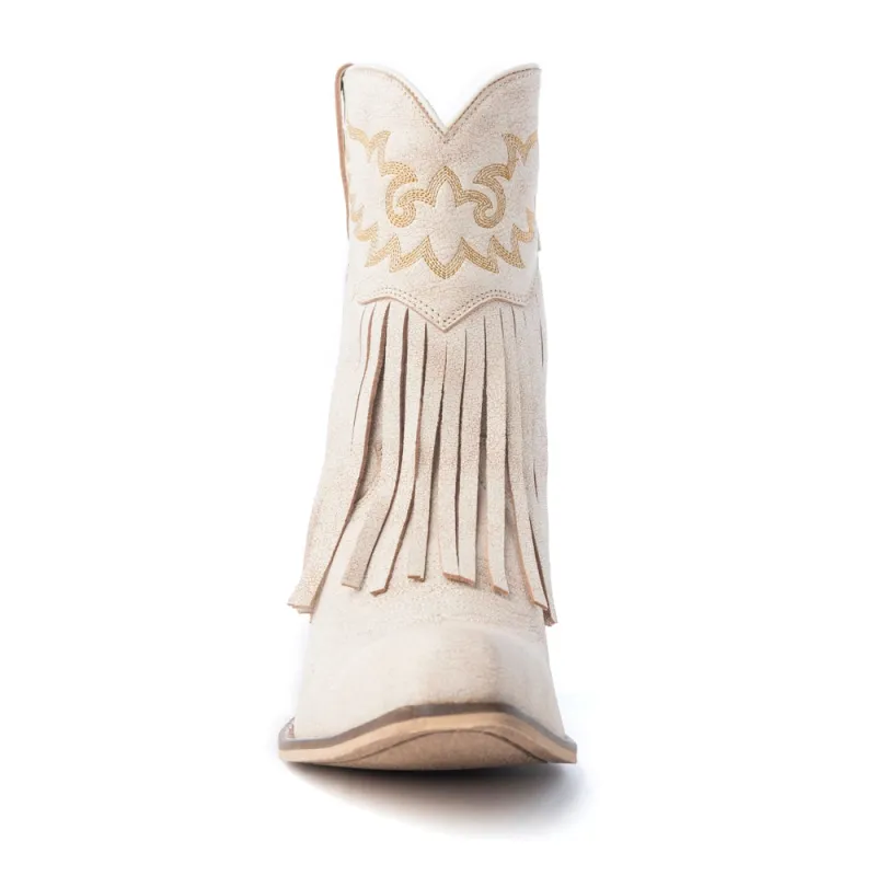 MYRA Desert Angel Boho Western Botki Antyczna Biel 