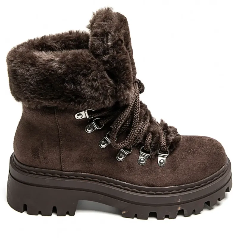 PeachyBoots Flauschige Winterstiefel Kaffee 41