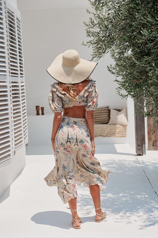 JAASE Je t'aime Zola Oberteil Elfenbein - Elegantes Print Top für Damen -  M, Strandmode, Erwachsene, Weiblich, Person, Frau, Strandmode, Erwachsene, Weiblich, Person, Frau, Strandmode, Erwachsene, Weiblich, Person, Frau, Strandmode, Erwachsene, Weiblich,