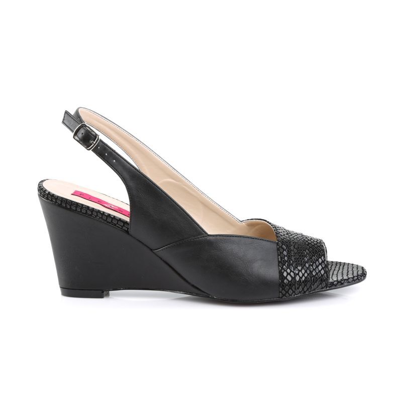 Pleaser KIMBERLY-01SP Slingback Sandalen Schwarz Kunstleder EU 39, Schuhwerk, Sandale, Hoher Absatz, Schuh, Keil, Schuhwerk, Sandale, Hoher Absatz, Schuh, Keil, Schuhwerk, Sandale, Hoher Absatz, Schuh, Keil, Schuhwerk, Sandale, Hoher Absatz, Schuh, Keil, 