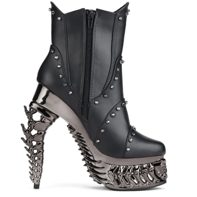 ALCHEMIE & HADES Black Widow Gotic Plateau Stiefelette Rot 43