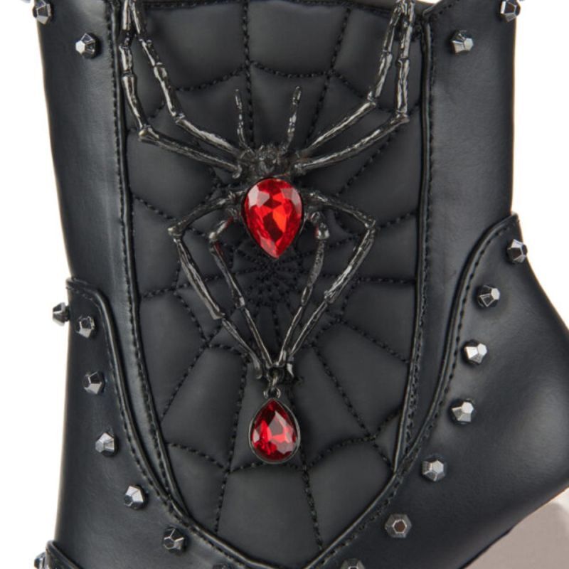ALCHEMIE & HADES Black Widow Gotic Plateau Stiefelette, Zubehor, Tasche, Handtasche