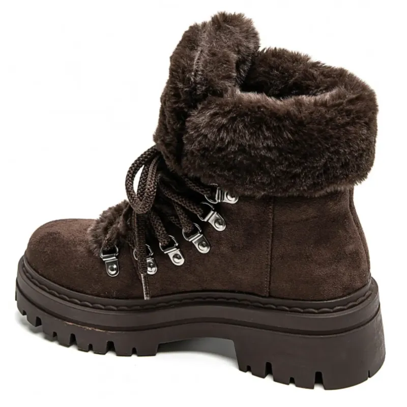 PeachyBoots Flauschige Winterstiefel Kaffee 41