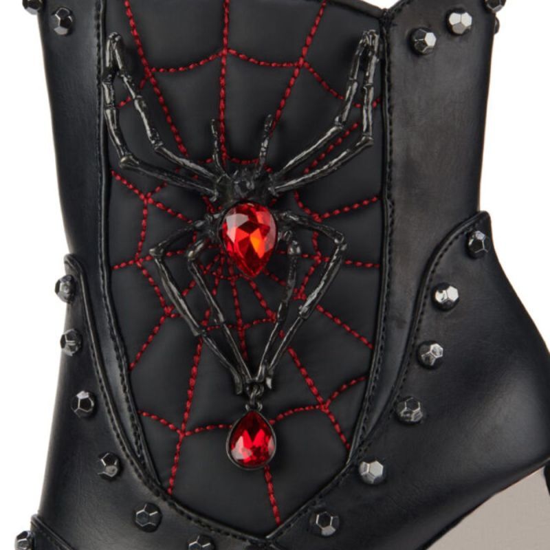 ALCHEMIE & HADES Black Widow Gotic Plateau Stiefelette